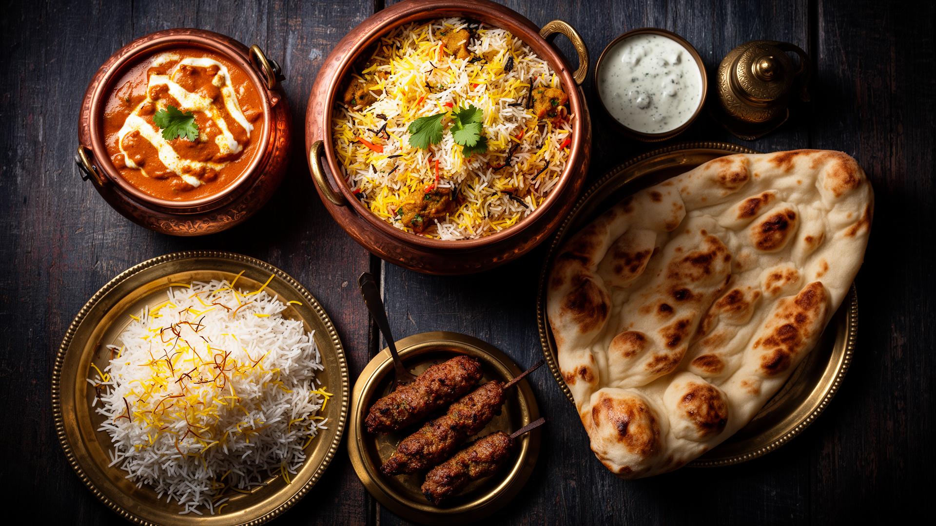 Traditional Pakistani and Indian dishes